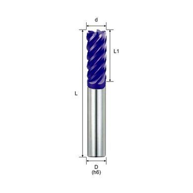 Фреза твердосплавна H70ES6-12x30Cx12x75L NAC