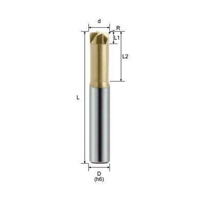 Фреза твердосплавная H70EC4-10x1Rx5Cx10x75Lx25EL SIC